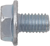 M8 x 1.25 x 12 Metric Class 100 (Coarse Thread) Serrated Flange Bolt - 10 Pack