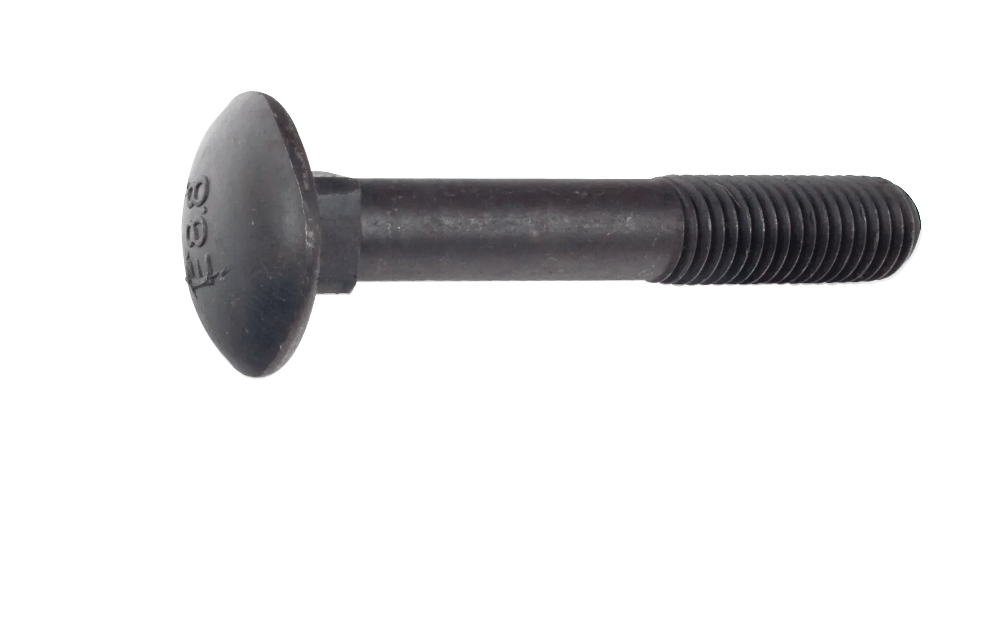 M8 x 1.25 x 35 Metric 8.8 (Coarse) Carriage Bolt - 25 Pack