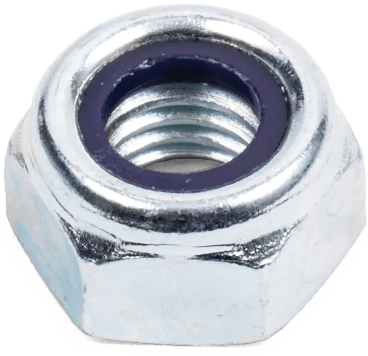 M16 x 2.0 Class 8 (Coarse Thread) Metric Nylon Lock Nut - 10 Pack