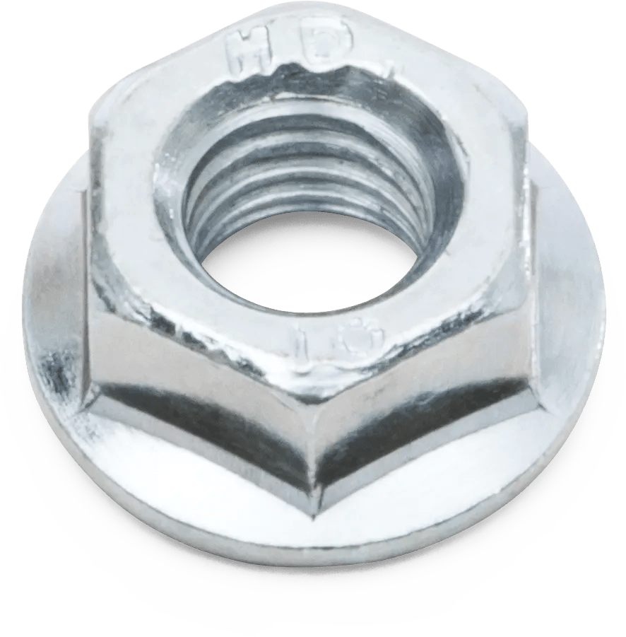 M6 x 1.0 Class 10 (Coarse Thread) Flange Nut - 50 Pack