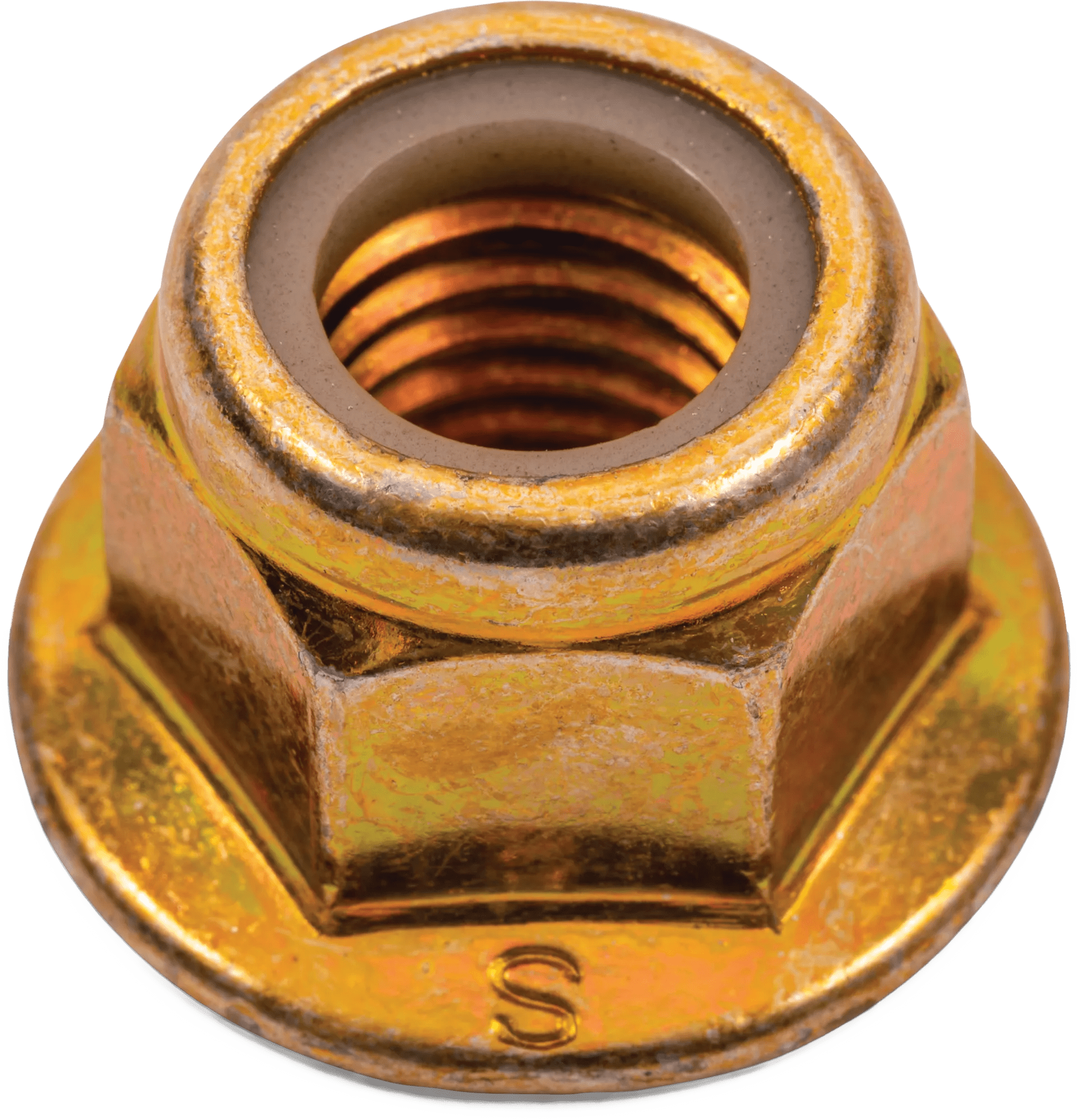 M16 x 2.0 Class 10 Nylon Insert Flange Lock Nut