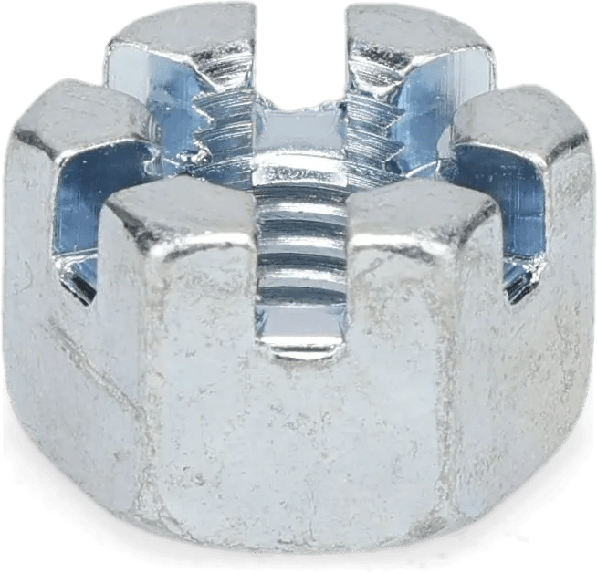 Metric Slotted Hex Nuts