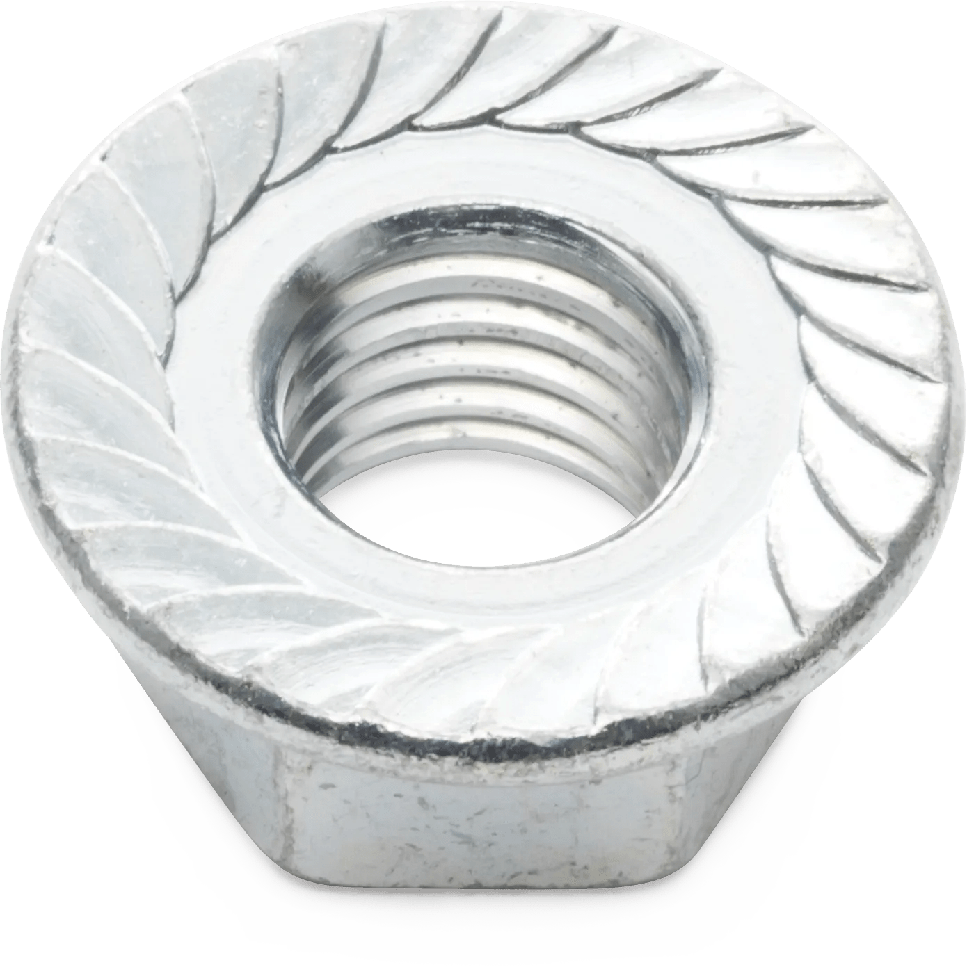 Metric Class 10 (Coarse Thread) Serrated Flange Nuts