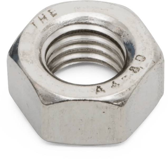 M8 x 1.25 316 Stainless Steel (Coarse Thread) Hex Nut - 25 Pack