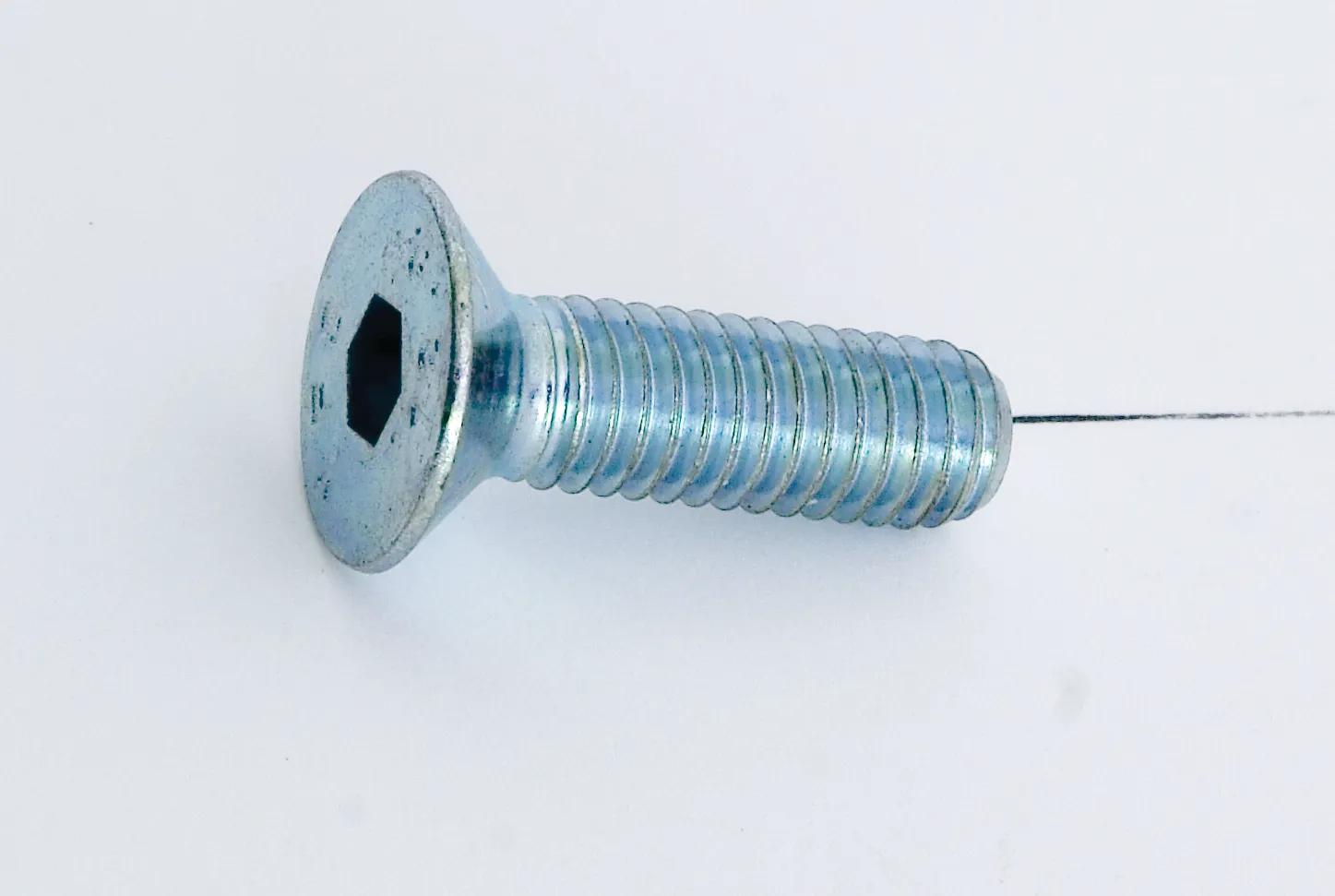 Flat Socket Head Zinc Plated Cap Screws - Coarse Thread (USS)