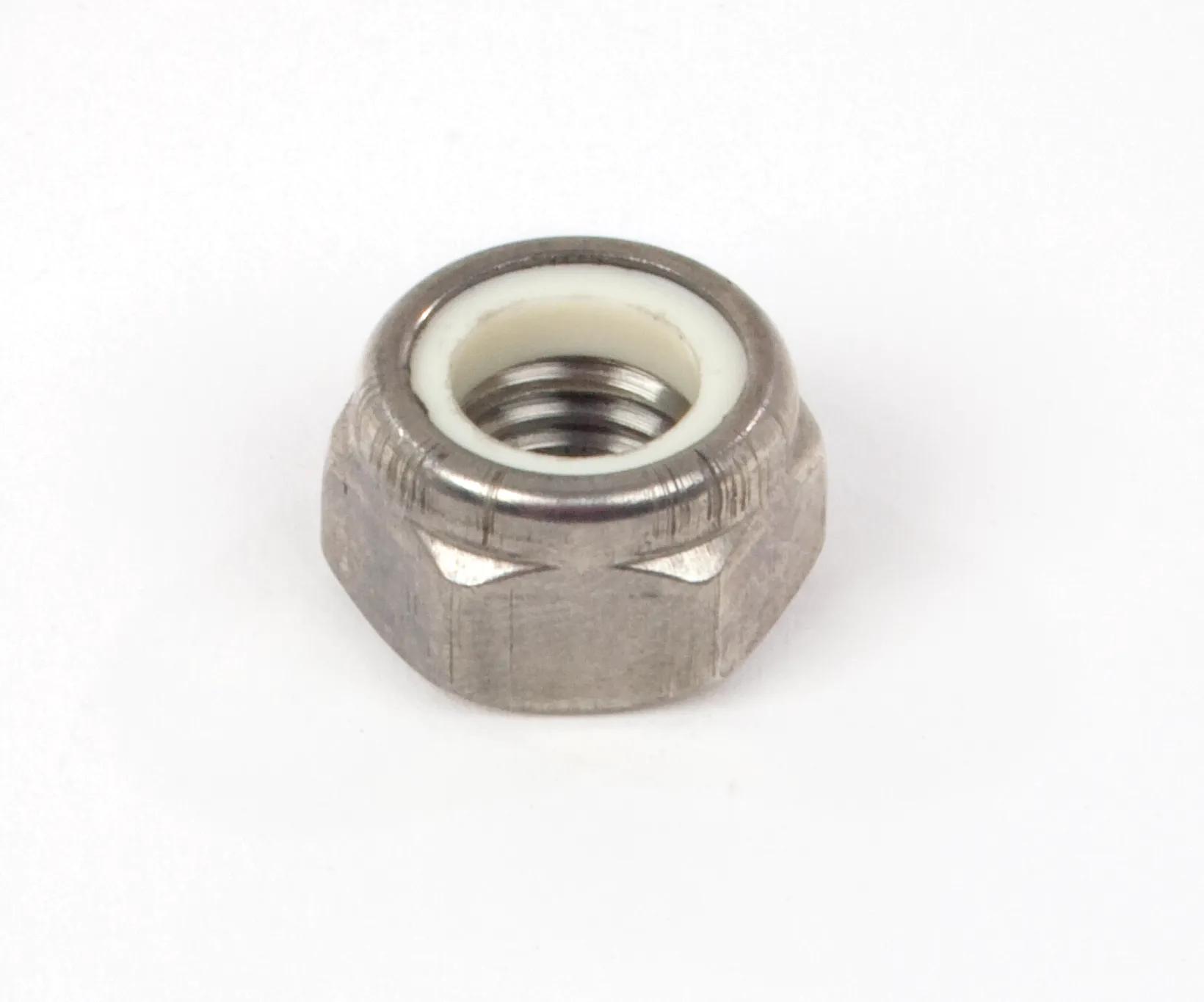 M10 x 1.5 18-8 Stainless Steel (Coarse Thread) Nylon Insert Locknut - 10 Pack