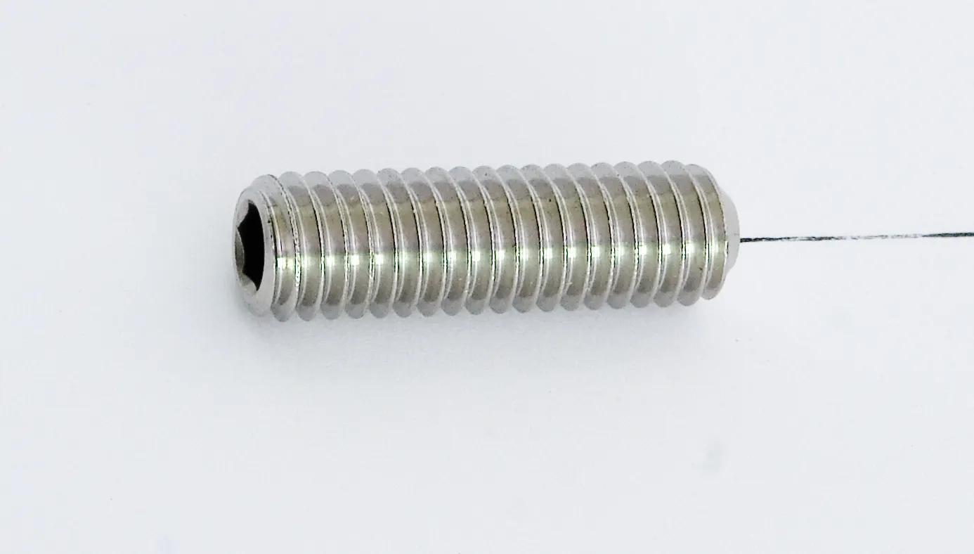 M8 x 1.25 x 12 18-8 Stainless Steel Socket Set Screw - 20 Pack