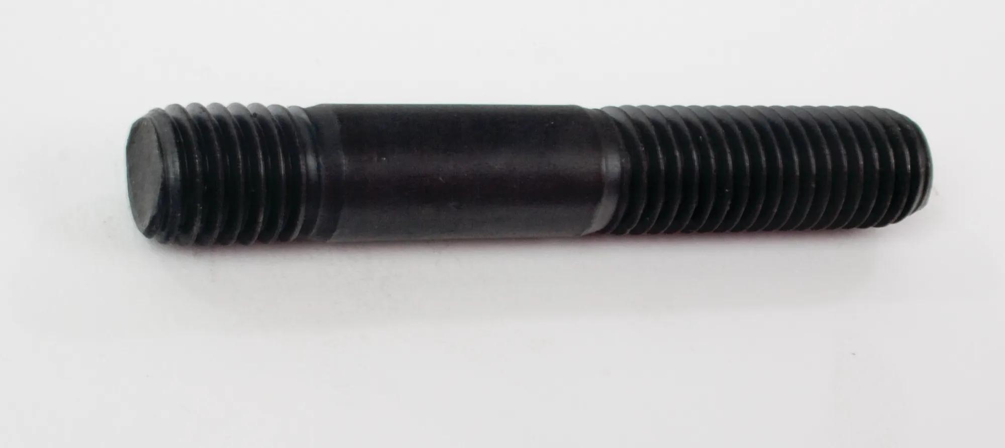 M10 x 1.5 x 30 Metric 5.8 Black Oil Dipped Threaded Stud - 10 Pack