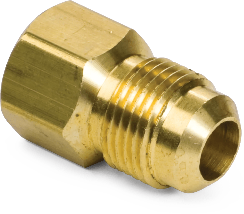 3/8" x 3/8" SAE 45° Flare Brass Female Connector