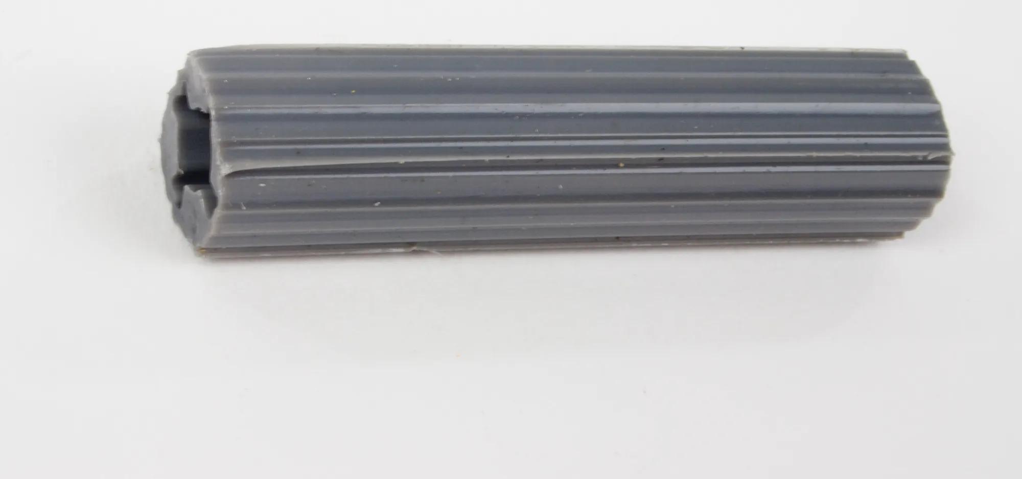 7/16" x 2" Gray Plastic Tubular Screw Anchor - 10 Pack
