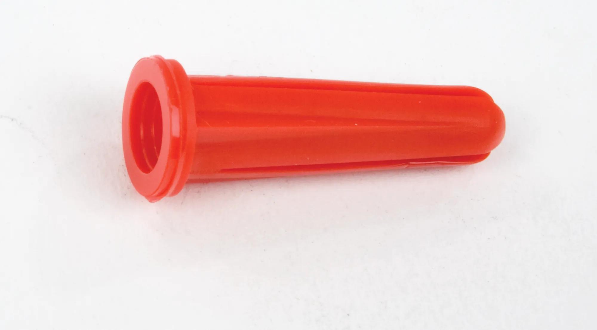 1/4" x 1" Plastic Flange Screw Anchor