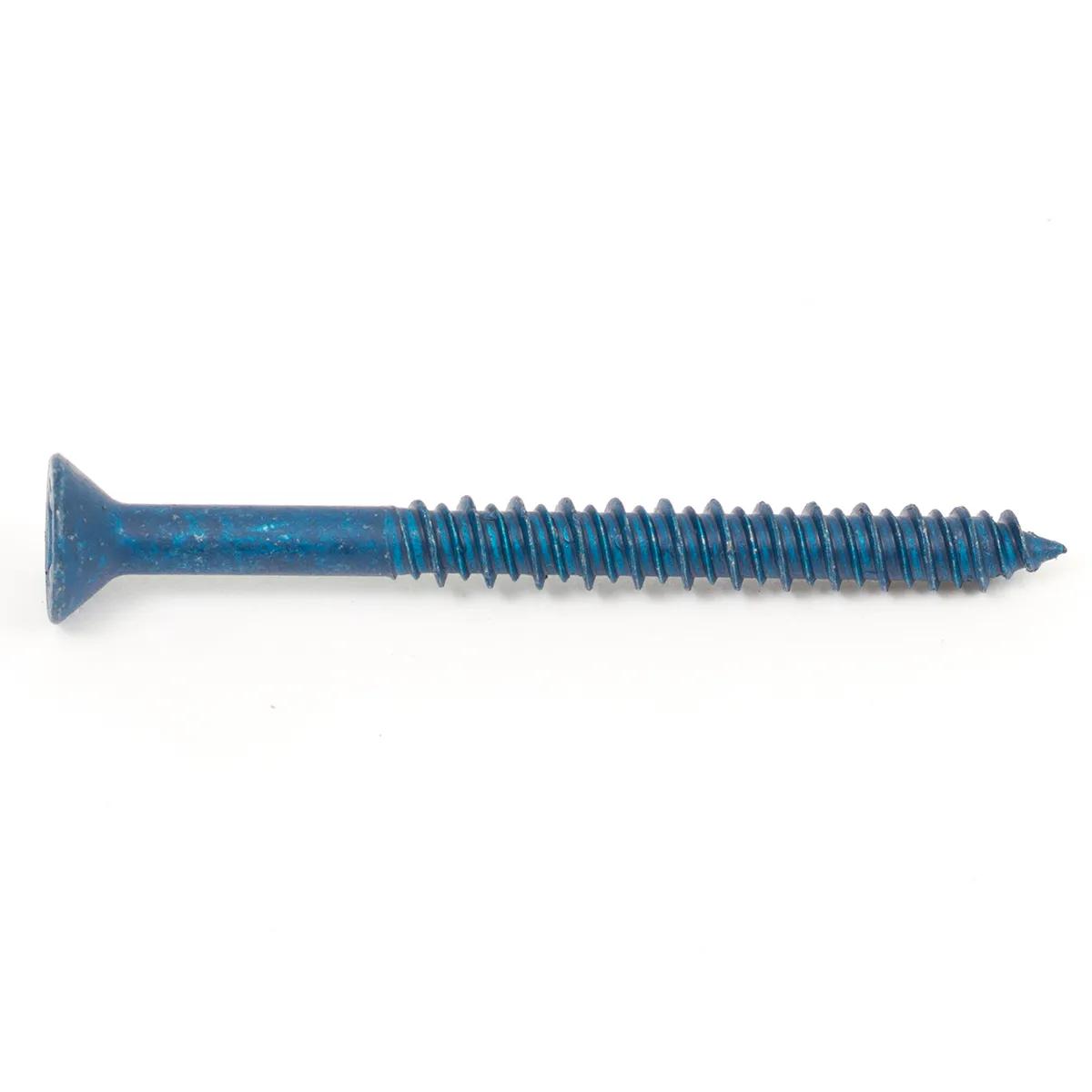 3/16" x 4" Phillips Flat Head Concrete Screw - 100 Pack