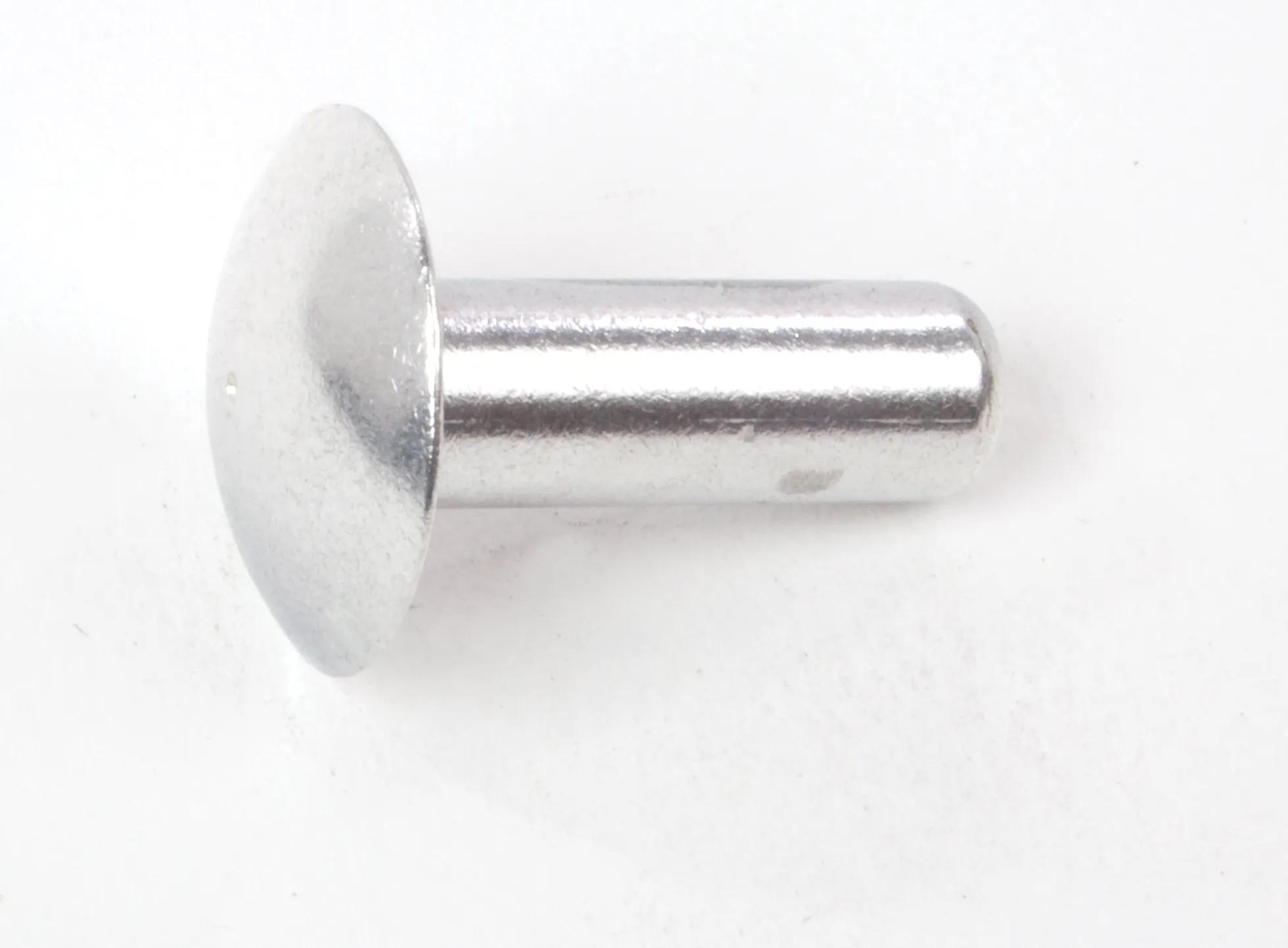 3/16" x 1/2" Brazier Head Solid Aluminum Bucking Rivet - 250 Pack