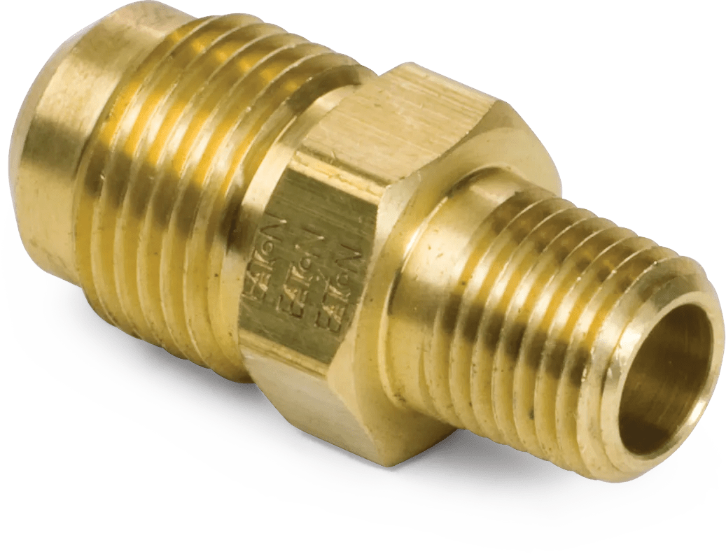 1/2" x 1/4" SAE 45° Flare Brass Male Connector