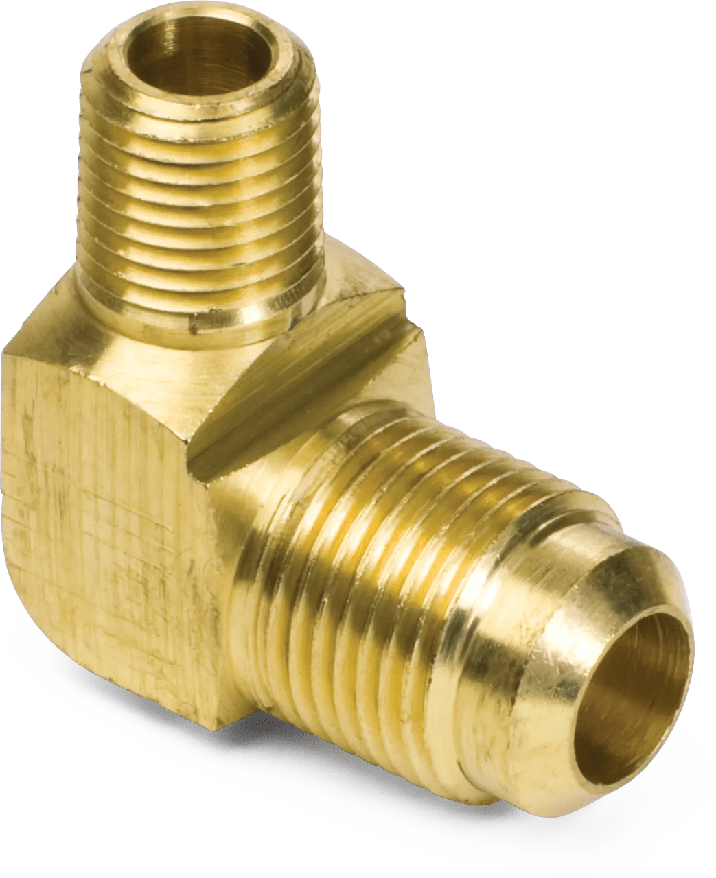 3/8" x 1/4" SAE 45° Flare Brass Male Elbow