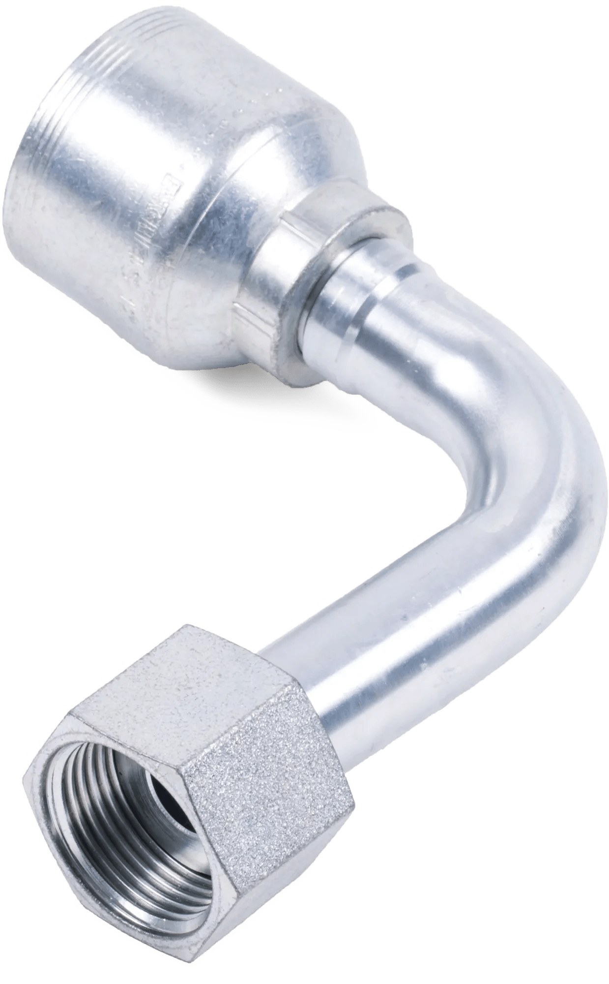Female O-Ring Face-Seal Swivel 90° Long Drop Elbows - 4S Series