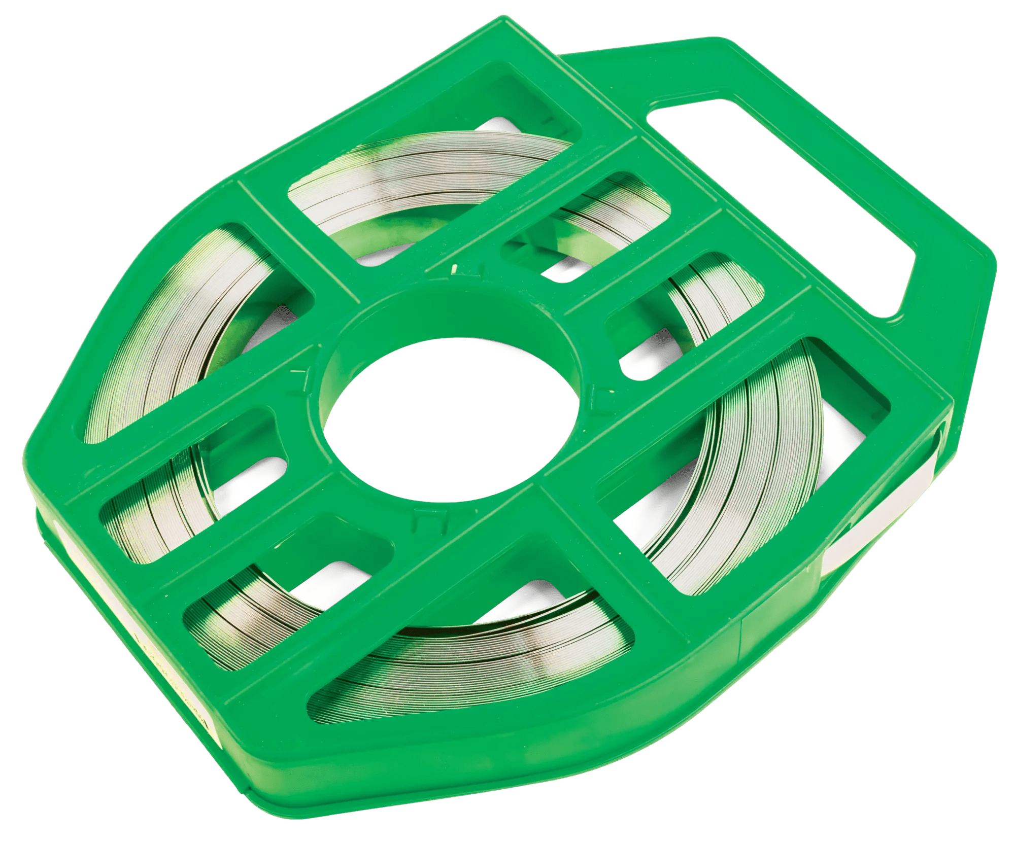 5/8" x 100' Green Kim-Klamp Stainless Steel Banding - 100 Pack