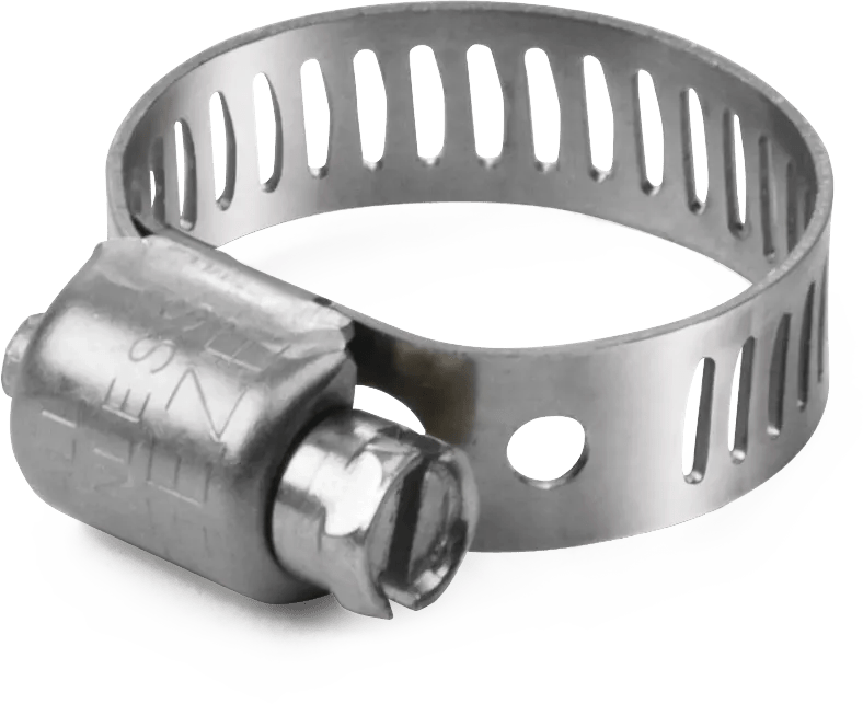 1/4" - 5/4" Heavy-Duty Stainless Steel Mini Hose Clamp (#4)