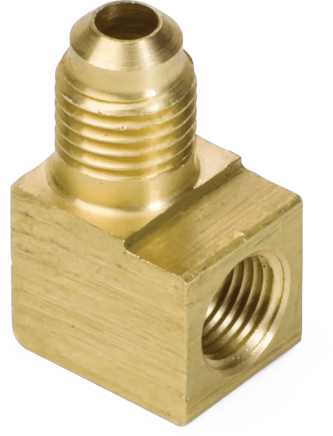 1/4" x 1/8" Female SAE 45° Flare Brass Elbow