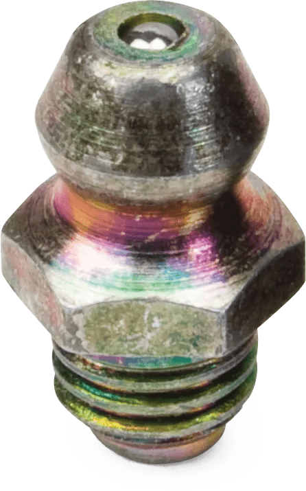 1/4"-28 Straight Carbon Steel (SAE) Grease Fitting - 25 Pack