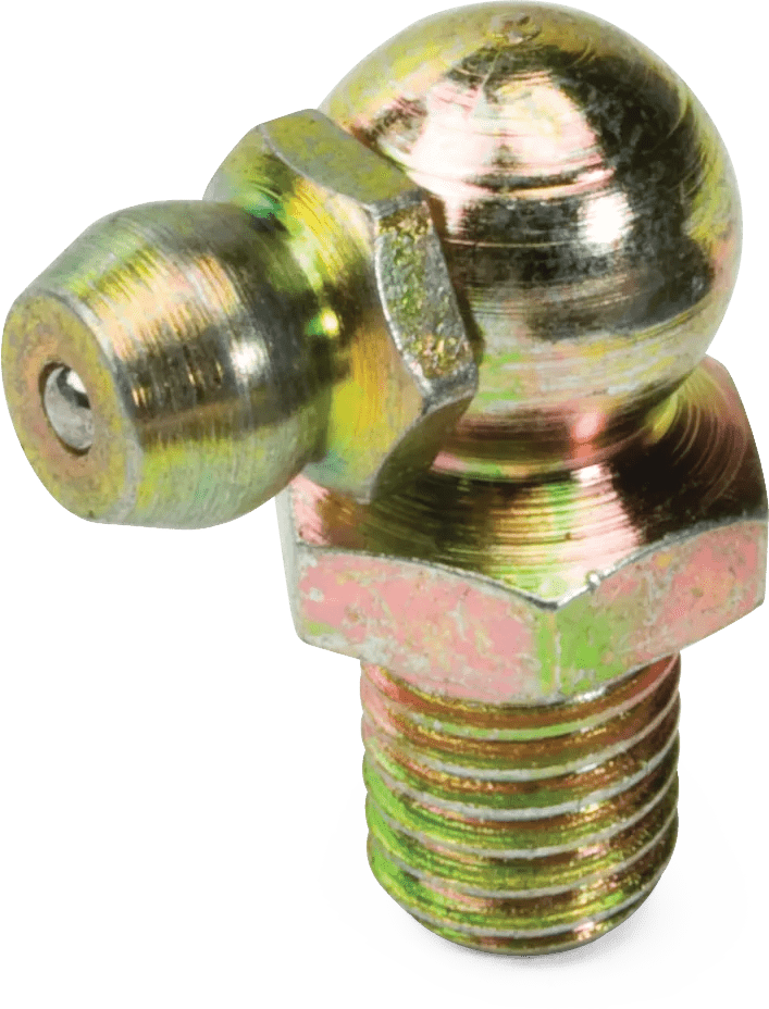 1/4"-28 Carbon Steel (SAE) 90° Grease Fitting - 25 Pack