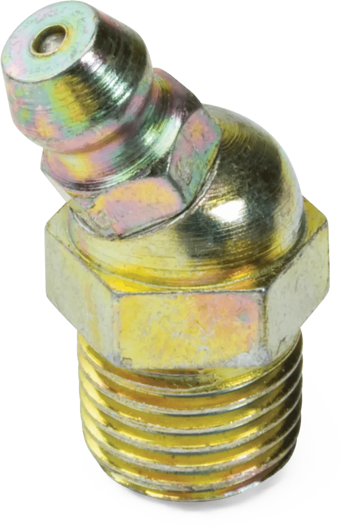 1/8" NPT 30° Carbon Steel Grease Fitting - 25 Pack