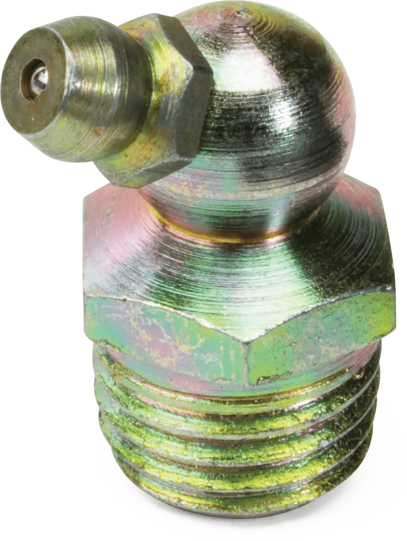 1/4" NPT 67.5° Carbon Steel Grease Fitting - 10 Pack