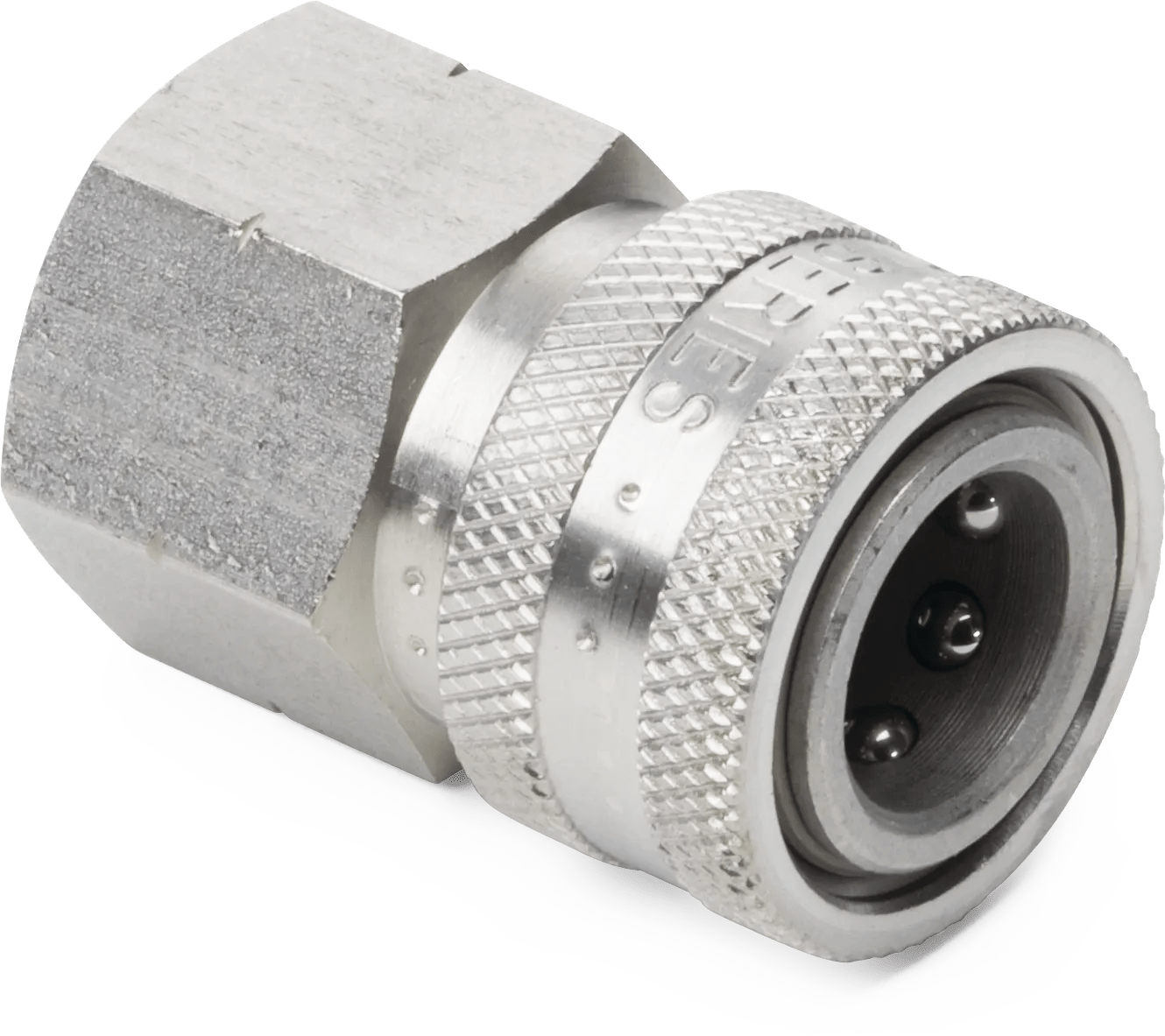 1/4 Straight Through Female Coupler