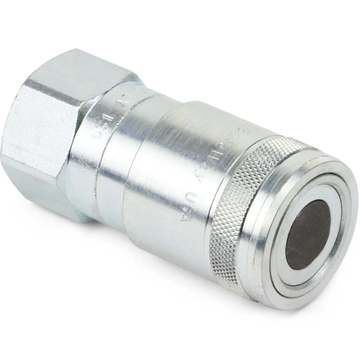 3/4" x 3/4"-14 Flat Face Hydraulic Female Coupler - FFE Series