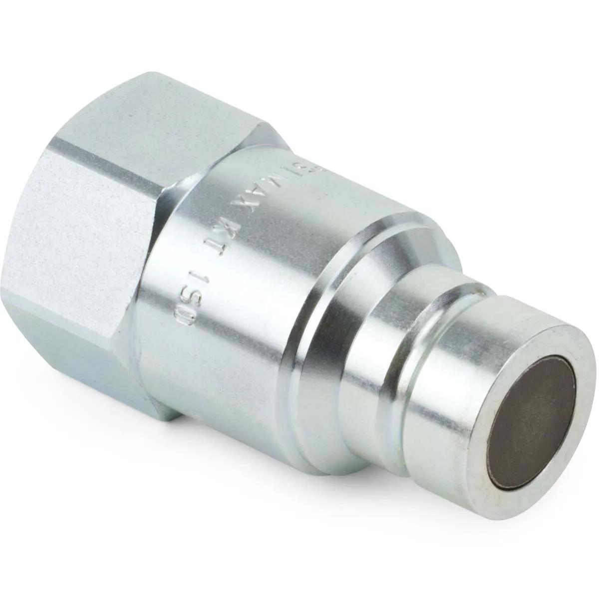 3/4" x 3/4"-14 Flat Face Hydraulic Female Nipple - FFE Series