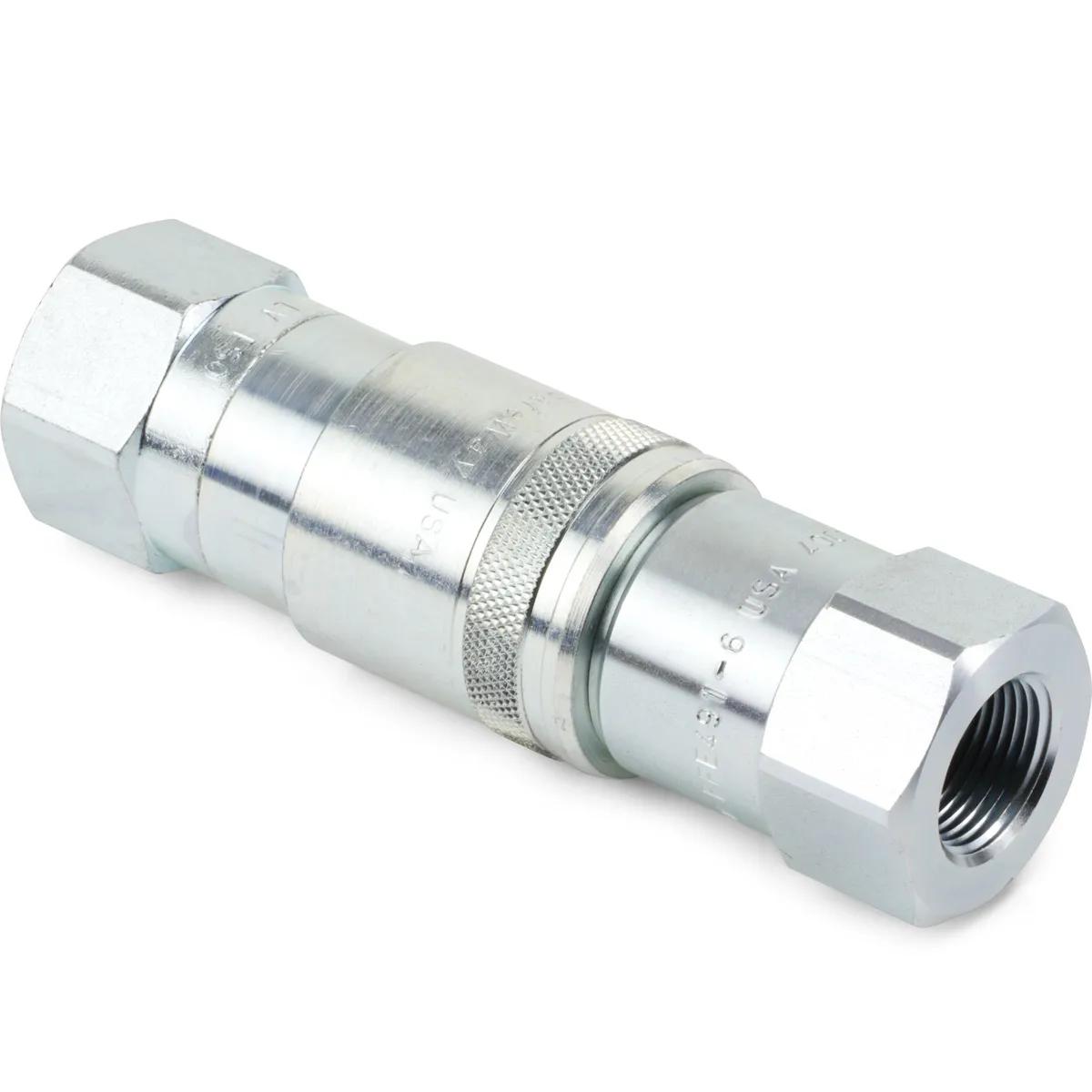 1/2" x 3/4"-14 Flat Face Hydraulic Coupler Assembly - FFE Series