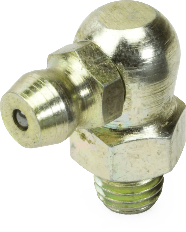 1/4"-28 90° Lincoln 5410 Carbon Steel Grease Fitting - 25 Pack