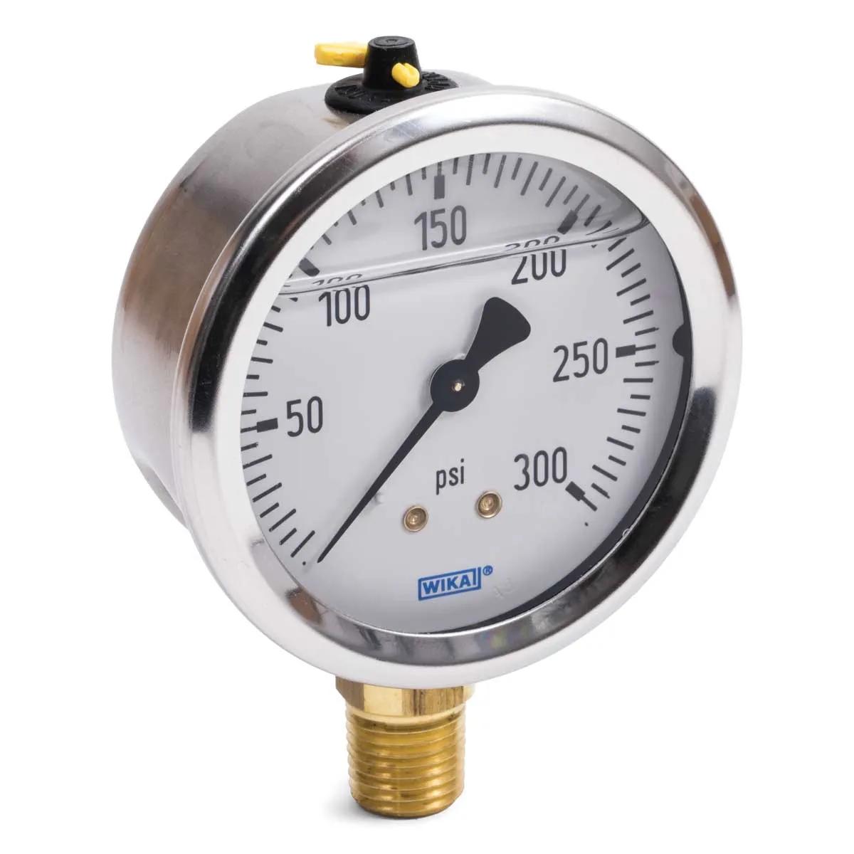 0 - 300 P.S.I. Liquid Filled Pressure Gauge