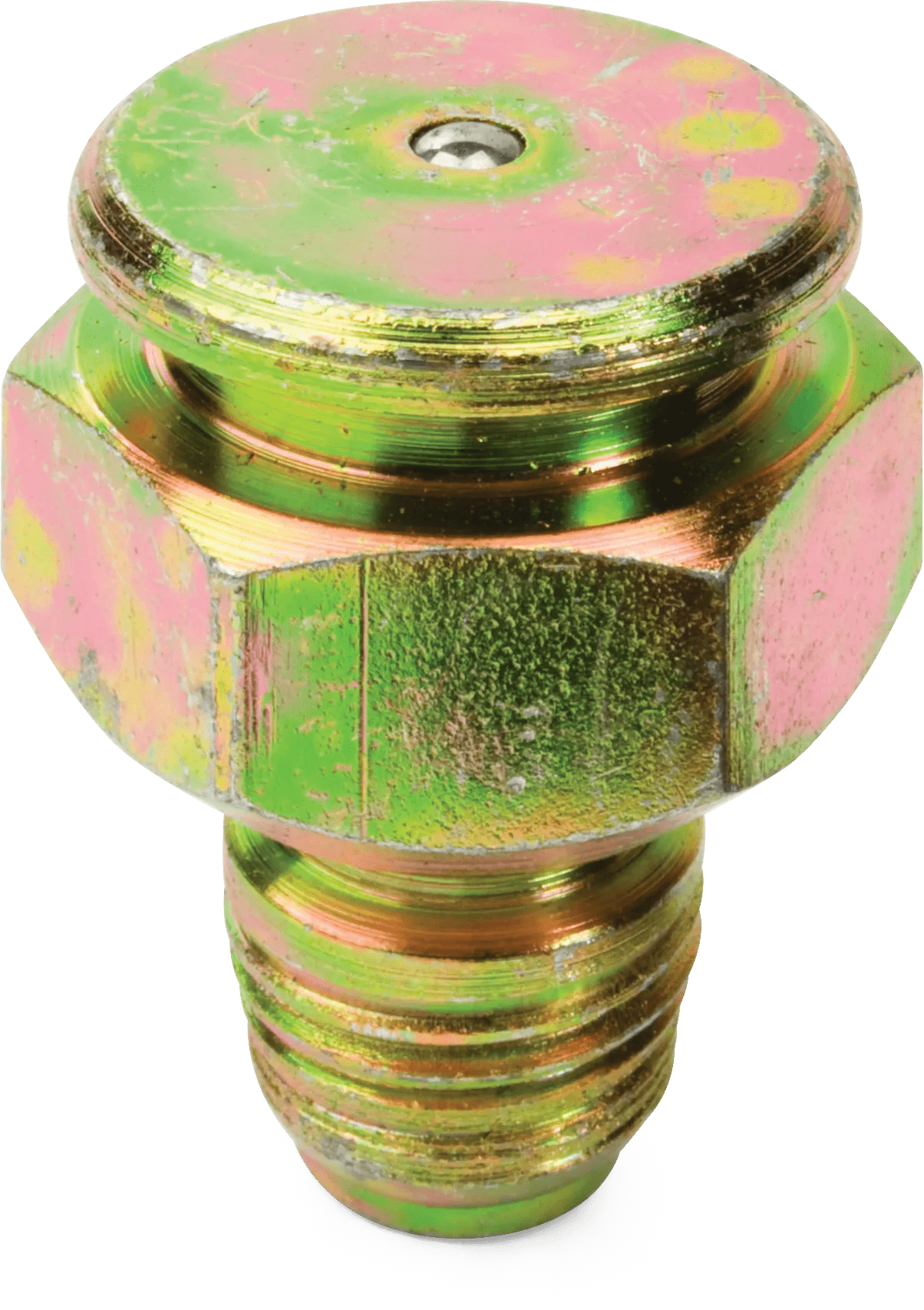 1/4" NPT Large Button Head Carbon Steel Grease Fitting - 2 Pack