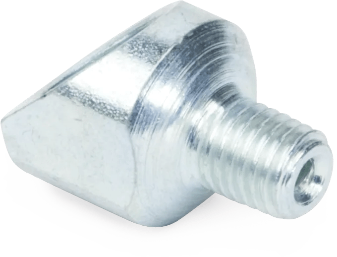 1/4"-28 Male x 1/8" FPT 45° Alloy Steel Grease Fitting Adapter