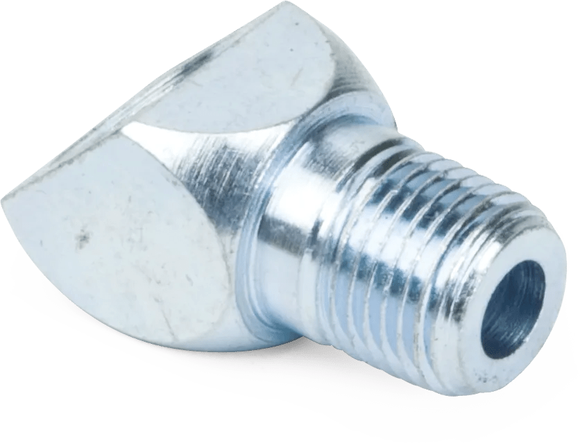1/8" Male x 1/8" FPT 45° Alloy Steel Grease Fitting Adapter - 2 Pack