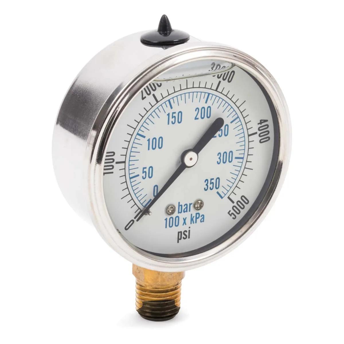 0-5,000 P.S.I. Liquid Filled Pressure Gauge