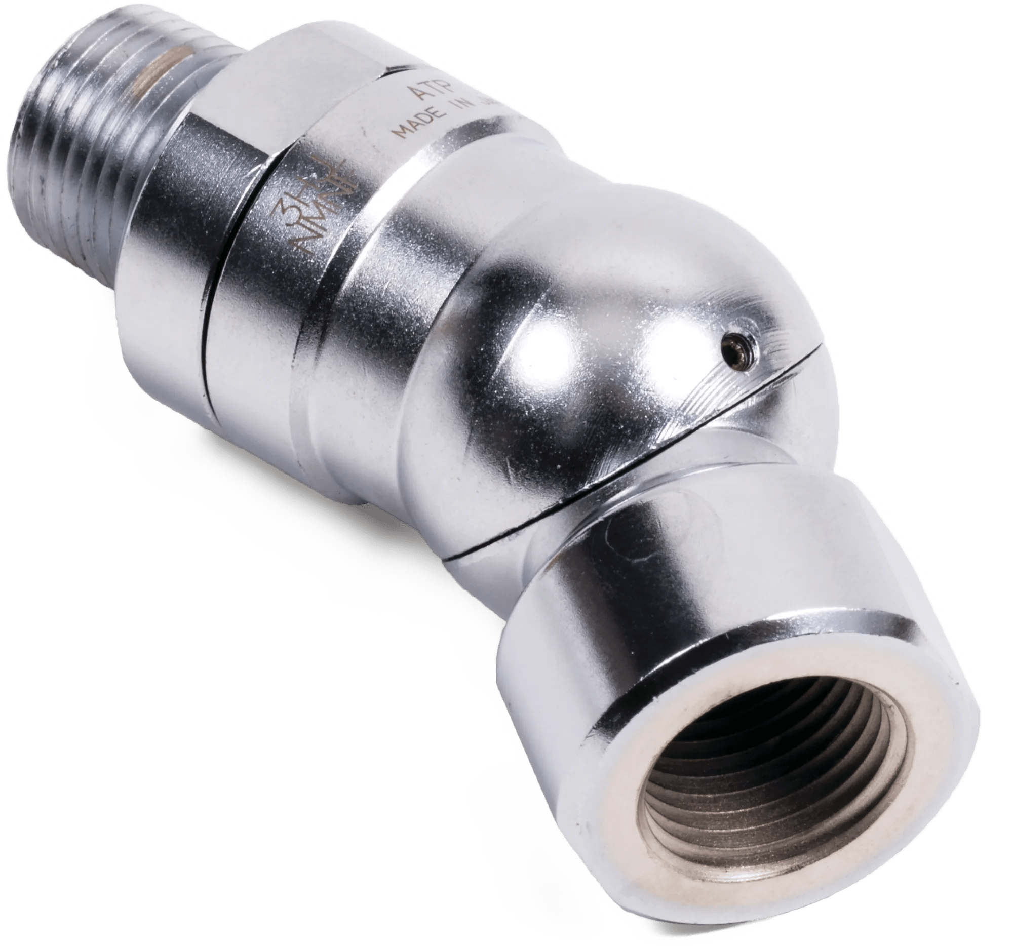 1/2" FPT x 1/2" MPT Free Angle Air Line Swivel 2