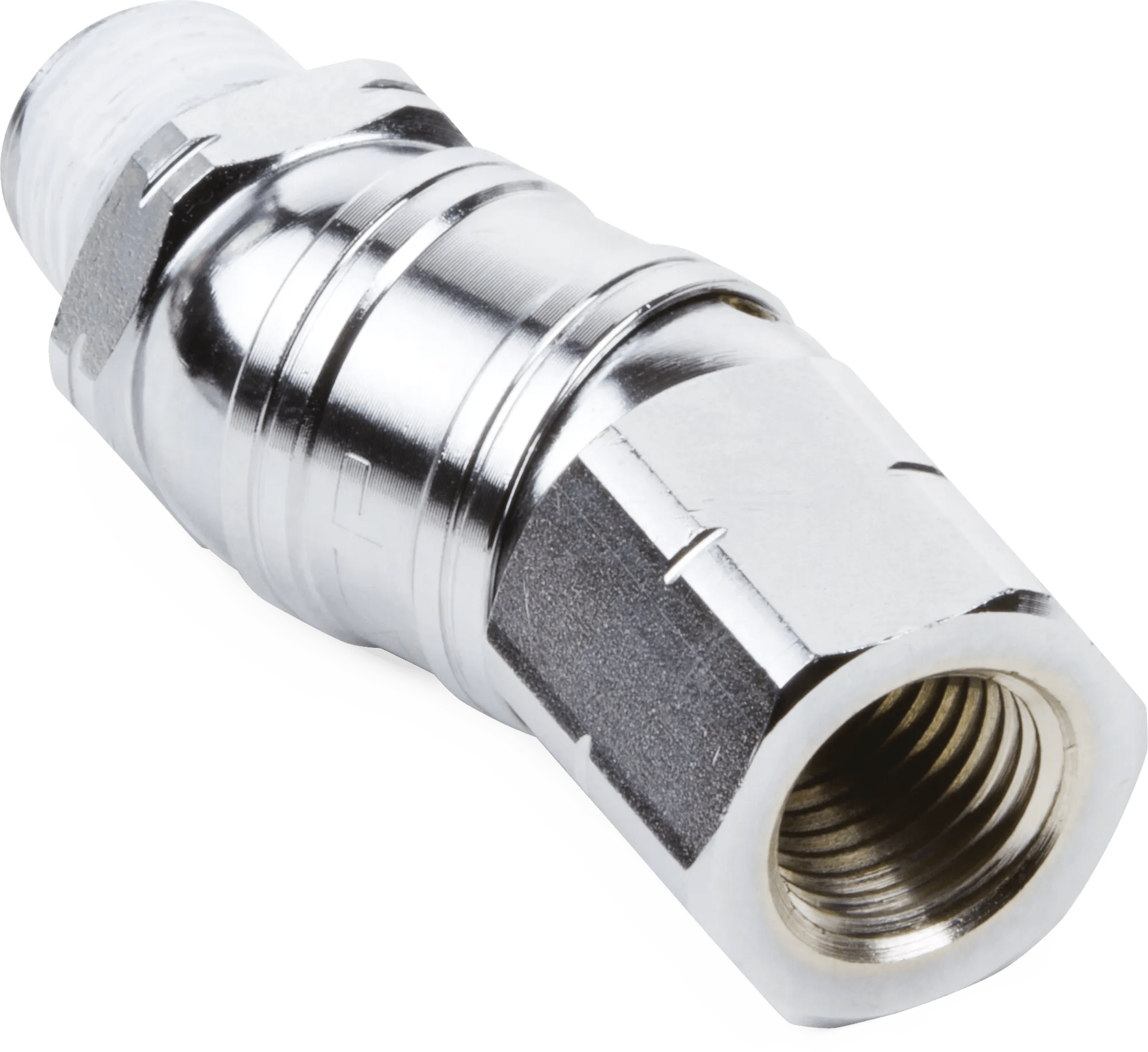 1/4 FPT x 1/4 MPT Free Angle Air Line Swivel