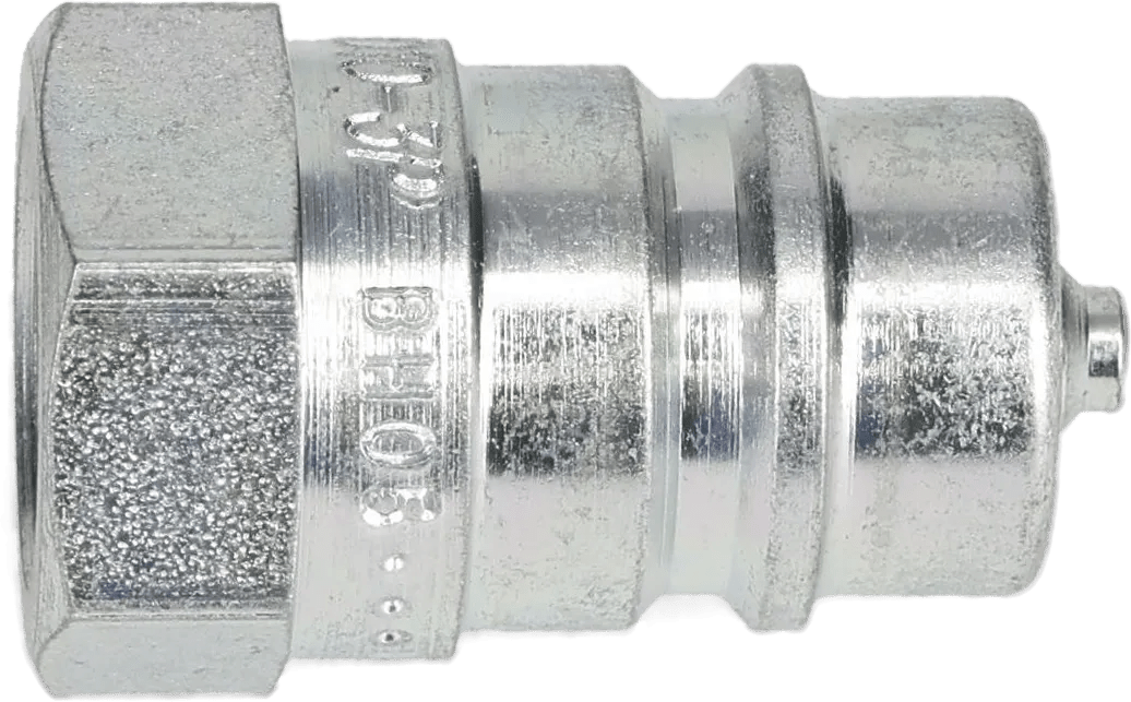 3/8" x 3/8" Poppet Valve Hydraulic Nipple - Agricultural 4000 Series