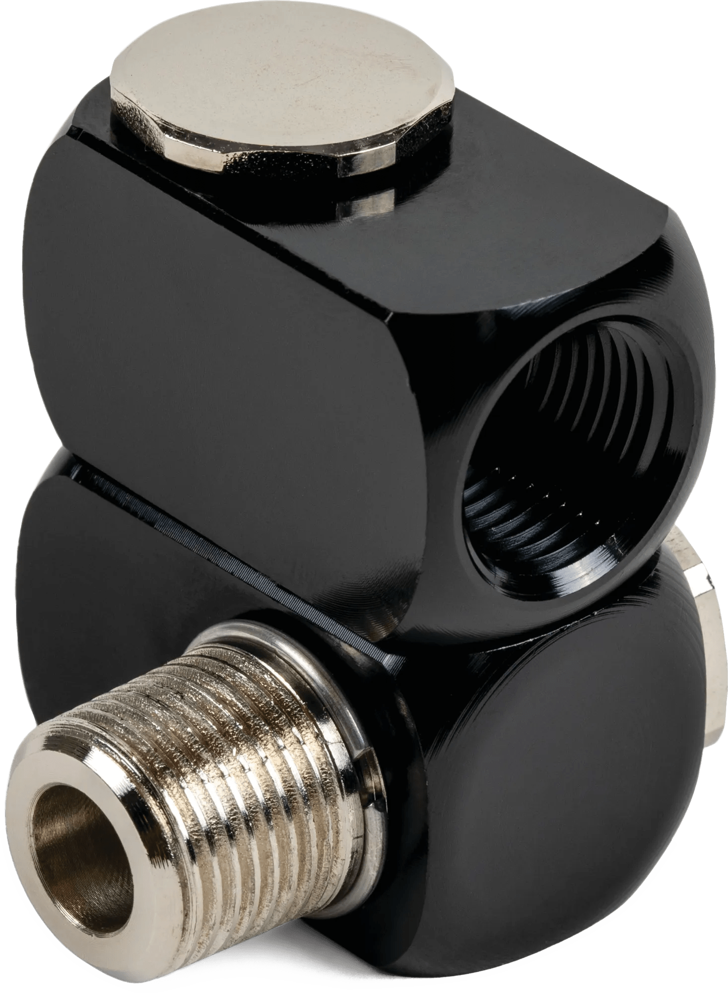 3/8" MPT x 3/8" FPT High Flow Swivel Plus Adapter