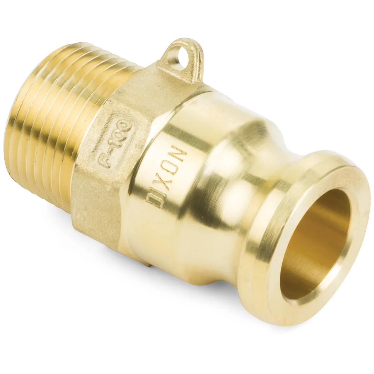 Brass Cam & Groove (Andrews) Male Adapter x NPT -Adapters  Part F