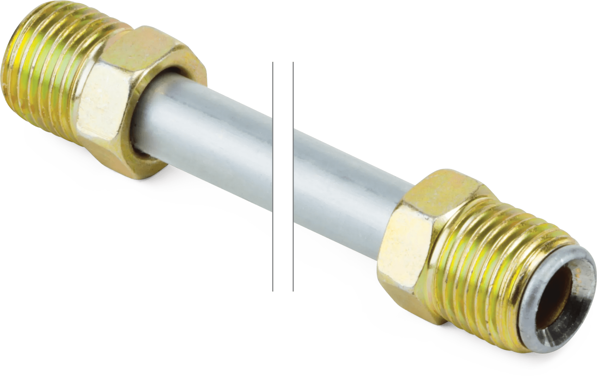 5/16" x 12" Steel Tin Coated Brake Line