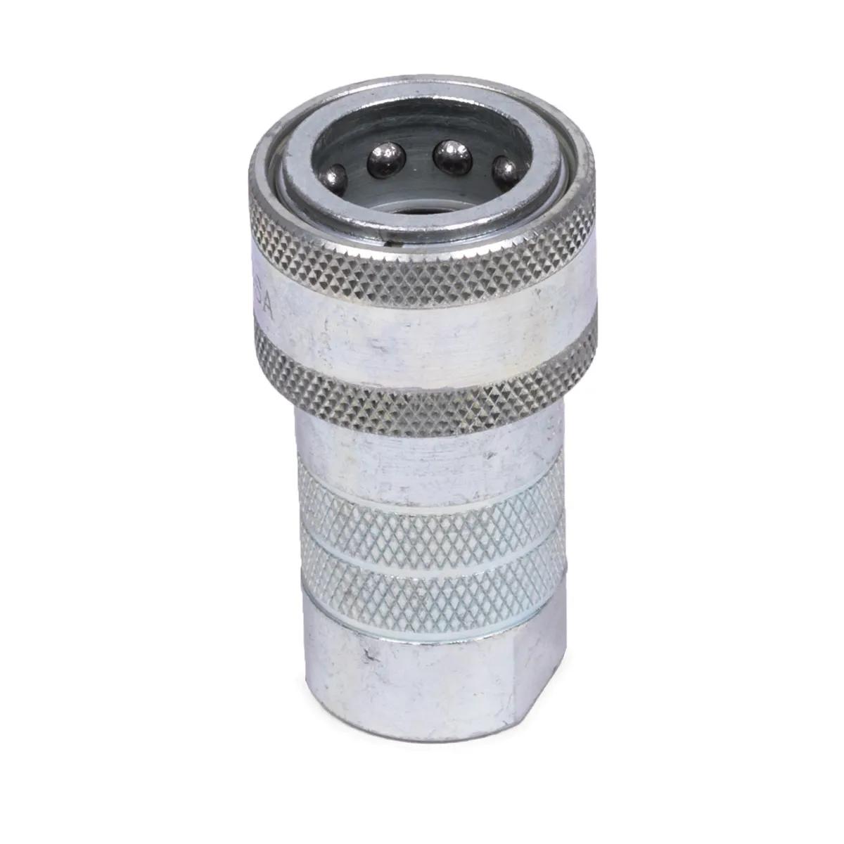 1/2" x 1/2" Ball Valve O-Ring Hydraulic Coupler - Pioneer 4000 Series