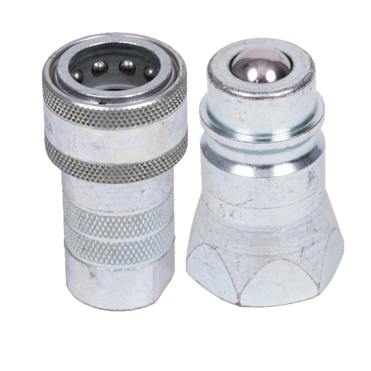 1/2" x 1/2" Ball Valve O-Ring Hydraulic Coupler Assembly - Pioneer 4000 Series