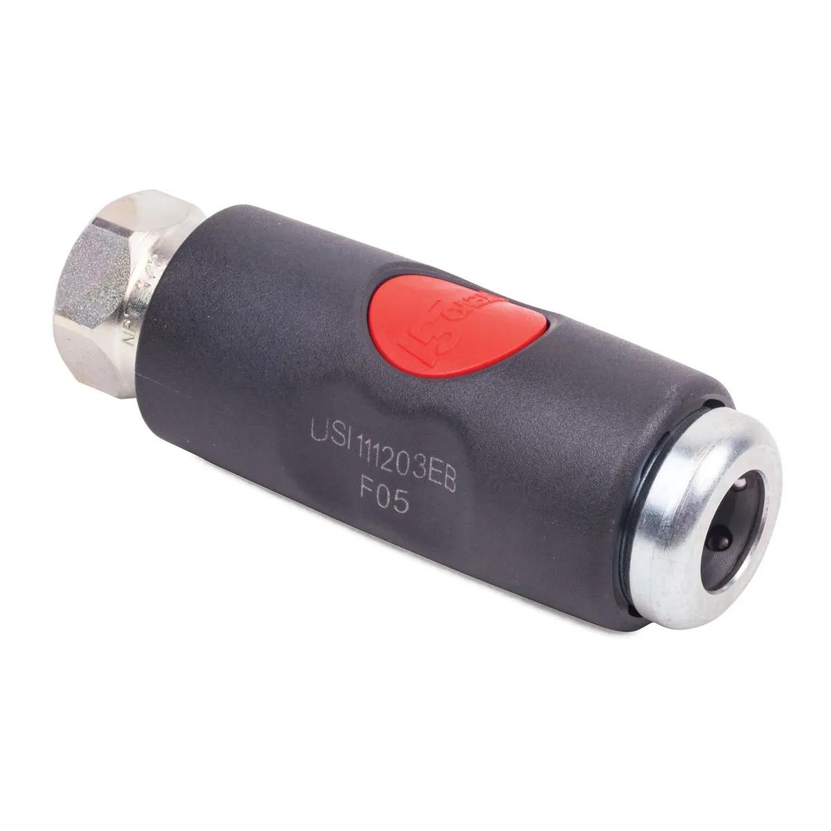 1/2 Push Button Tru-Flate Female Air Line Safety Coupler
