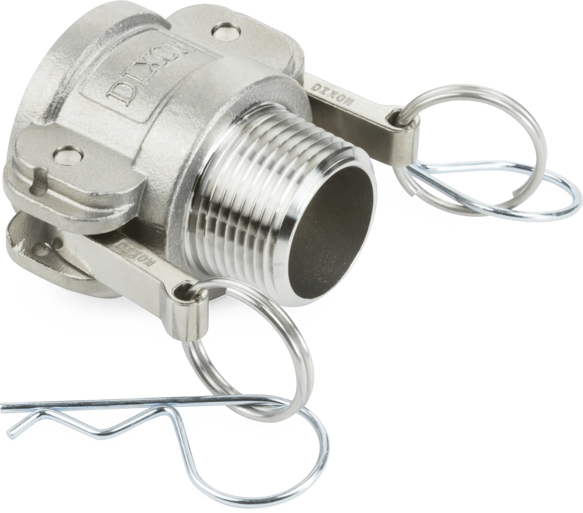 1" Stainless Steel Cam & Groove (Andrews) Female Coupler x Male NPT - Part B