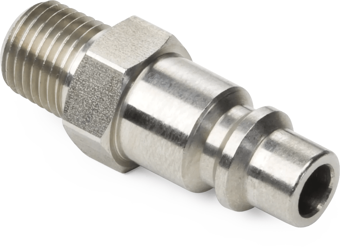 1/4 Industrial Interchange Male Nipple (Plug)