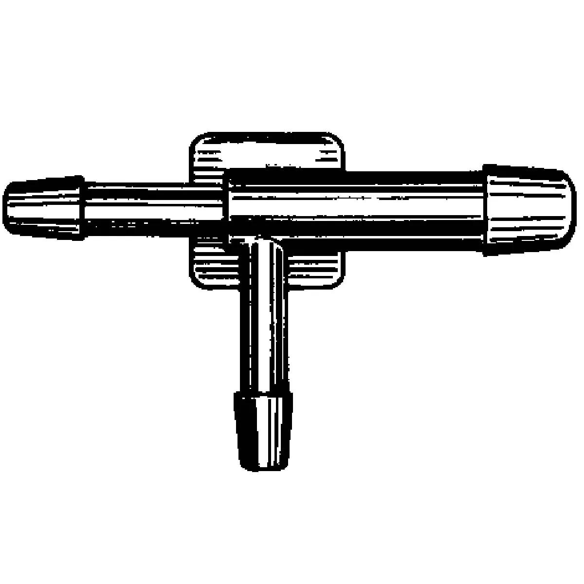 1/8" x 3/16" x 1/8" Tee Connector