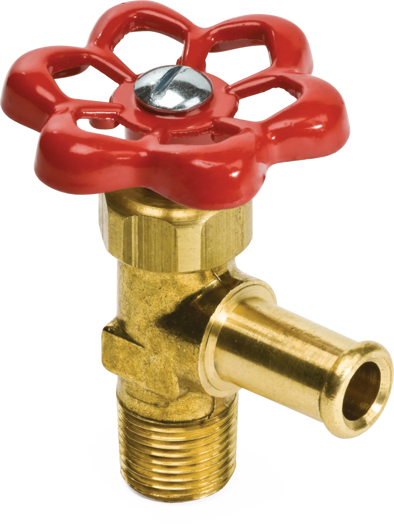3/8" x 3/8" MPT Hose to Male Pipe Shut-Off Valve